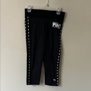 PINK Victoria's Secret Kids Black Leggings